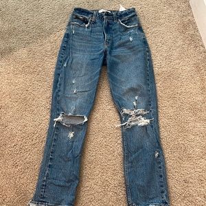 Abercrombie and Fitch Curve Love High Rise Mom Jeans